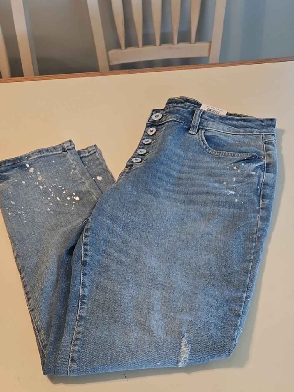 MID-Rise Blue Button-Fly Women’s Jeans NWT